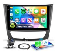 VECHTEL 4G+128G Autoradio Android 15 per Mercedes-Benz W211 S211 LS C219 2005-2008, 9'' In-Cell Schermo Tactile co Carplay Android Auto senza Fili GPS WiFi USB Bluetooth FM RDS Camera