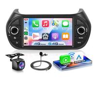 VECHTEL 4G+64G Autoradio Android 15 per Fiat Fiorino/Qubo/Peugeot Bipper/Citroen Nemo, 7" HD Schermo Tactile Stereo Auto co Carplay Android Auto senza Fili GPS Wi-Fi USB Bluetooth FM RDS Retrocamera