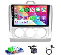 VECHTEL Autoradio 2G+64G Android 15 per Ford Focus Mk2 II 2 2004-2011, 9 Pollici HD 2.5D Schermo Tactile Stereo Auto co Carplay Android Auto senza Fili GPS Wi-Fi USB Bluetooth FM RDS Radio Retrocamera
