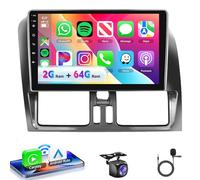 VECHTEL Autoradio 2G+64G Android 15 per Volvo XC60 2008-2013, 9" HD 2.5D Schermo Tactile Stereo Auto co Carplay Android Auto senza Fili GPS Wi-Fi USB Bluetooth Radio FM RDS Retrocamera