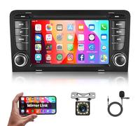 VECHTEL Autoradio Android 13 per Audi A3 8P S3 8P RS3, 7 Pollici Touch Screen Bluetooth Stereo Auto GPS Navigazione, WiFi, Radio FM RDS, USB, Mirror Link, Controllo del volante, Retrocamera