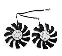 Veciado 75Mm 2Pin GTX1050Ti GPU Cooler DUAL Fan per Geforce GTX 1050Ti GTX-1050-Ti-4GT-OC Raffreddamento Della Scheda Grafica