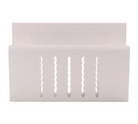 Veciado Portaoggetti Laterale Scrivania, Supporto per Laptop, Portaoggetti per Tablet, In Acciaio, Capacità Carico 3 Kg, Bianca