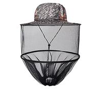 Vecksoy Zanzariera per uomo e donna, cappello anti-zanzare, cappello da pescatore con rete antizanzare per il viso, per attività all'aria aperta, giardinaggio, giungla, pesca (3 colori)