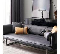 VECNUM Copridivano in Ecopelle 1 2 3 4 Posti, Divano Antiscivolo Tiro, Copridivano Impermeabile Divano Tiro per Cani, Gatti, Animali Domestici, Bracciolo, Schienale,Nero,70 * 120cm