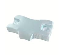 VECOAX Cuscino in memory foam a rimbalzo lento, cuscino for il viso non compattante antirughe for alleviare il dolore al collo, for chi dorme sul fianco, sulla schiena e sullo stomaco (Color : Green)