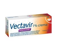 Vectavir 1% Crema Penciclovir Trattamento Herpes Labiale, 2g