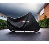 VECTOR Copertura protettiva H2O per interni/esterni per moto/scooter con parabrezza - Nero - L, bianco