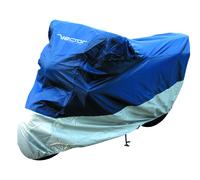 VECTOR Copertura protettiva per interni/esterni per moto/scooter - blu/argento - 2XL, argento