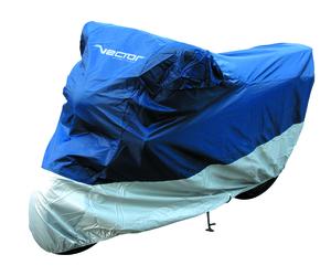VECTOR Copertura protettiva per interni/esterni per moto/scooter - blu/argento - S, argento