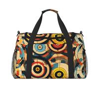 Vector Design Target Print Ampio Spazio Viaggio Duffle Bag Carry On Tote 50x33x25,9 cm Elegante Tote per Palestra