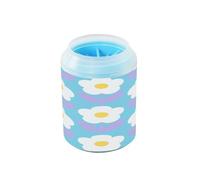 Vector Flower White Blue Portable Mud Paw Clean Station Morbido Silicone Spazzola Essenziale Per Tutti I Proprietari Di Animali Domestici Per Cani e Gatti di Piccola Taglia