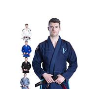 Vector, Kimono BJJ Gi per Jiu Jitsu Brasiliano, con Cintura Bianca Leggera prelavata Pearl Weave, 100% Tessuto Cotone Attila Series, Dainty, A0