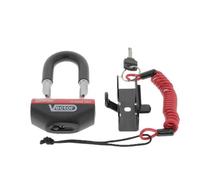 Vector Minimax+ - Antifurto per moto, con lucchetto blocca disco a U, classe RSA, diametro 16 mm, 47 x 40 mm, incl. cavo di richiamo