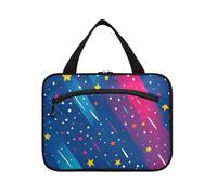 Vector Star Colorful Hanging Toiletry Bag per le donne con gancio, Designer Lavabile Medicina Bag per Adulti Viaggiare estuche para guardar maquillaje L