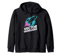 Vector Vanguard Pop Culture Retro Videogioco Felpa con Cappuccio