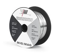VECTOR WELDING ER308L - Filo per Saldatura in Acciaio Inox D100/S100-1 KG - Diametro 0,8 mm-Per saldatrici MIG MAG