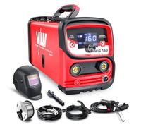 VECTOR WELDING MIG MAG Poste à souder 160 A, fil fourré pour débutants, poste à souder au gaz de protection IGBT avec écran numérique, fonction sans gaz