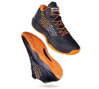 Vector X Cosmic Basketball Shoe for Mens And Boys (Black/Orange, Size: EU 43, UK 9, US 10) | Material: Synthetic Leather, Rubber | Lace-Up