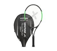 Vector X Vxt 520 Strung Tennis Racquet | Color: Blue & White | Size: 26 inch | For Men & Boys | Material: Aluminium | Super Lightweight & Easy to Swing | Grip Size - 4 3/8