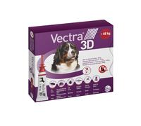 VECTRA 3D Antiparassitario per Cane 3 Pipette Antipulci Antizecche e Antizanzare