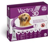 Vectra 3D Antiparassitario per Cani 25-40KG 3 PIPETTE