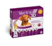 VECTRA 3D Antiparassitario per cani da 1,5 a 4 Kg - 3 Pipette da 0,8 ml