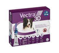 Vectra 3D antiparassitario per cani da 10 a 25kg 3 pipette