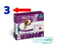 Vectra 3D CANE 3 / 6 / 9 Pipette per CANI - Antiparassitario Spot on 4 - 10 kg