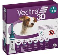 VECTRA 3D Cane 4 -10 Kg 3 Pipette Antiparassitario per CANI di taglia Piccola €