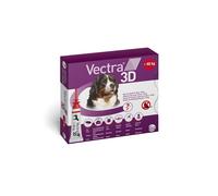 Vectra 3D Cane Oltre 40 Kg (3 pipette) - Protezione completa in pipette contro pulci, zecche e flebotomi per cani molto grandi