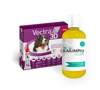 Vectra 3D oltre 40 kg + Shampoo Kailimpiu 250 ml → Antiparassitario Spot on Cani