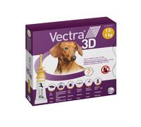 Vectra 3D 3 pipette per cani 3 pipette peso 1,5-4 kg - Antiparassitario per cani - 1° ORDINE? scegli lo sconto BZR5 / BZR20 + 200 punti fedeltà