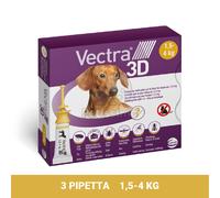 Vectra 3D spot-on per cani 1,5-4 kg, giallo