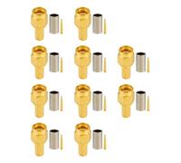 Vecys 10 PCS SMA Connettori SMA Maschio Crimpare a Connettore per RG58 RG142 RG400 VLMR195 RF Coassiale Cavo