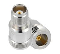 Vecys 2 adattatori coassiali RF da femmina N a TNC femmina, 50 Ohm N a connettore TNC, adattatore coassiale RF per cavo di prolunga radio per antenna