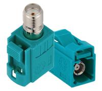 Vecys 2 adattatori coassiali RF da SMA femmina a Fakra Z femmina, 50 Ohm SMA a Fakra Z, adattatore coassiale per antenna radio RF cavo coassiale