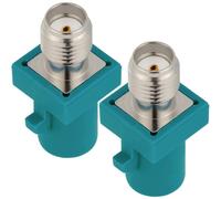 Vecys 2 adattatori coassiali RF da SMA femmina a Fakra Z maschio, 50 Ohm SMA a Fakra Z, adattatore coassiale per antenna radio RF cavo coassiale