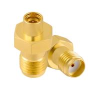 Vecys 2 Pezzi Adattatore Antenna SMA Femmina a SMP Maschio 50 Ohm Adattatore Coassiale RF ad Alta Frequenza SMA a SMP a Bassa Perdita per Antenna Cavo Coassiale Dispositivo di Rete Test del Segnale