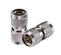 Vecys 2 Pezzi Adattatore Cavo Coassiale Tipo N Maschio a Tipo N Maschio 50 Ohm per Antenna WiFi Radio CB