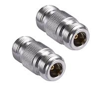 Vecys 2 Pezzi Adattatore per Cavo Coassiale da Tipo N Femmina a Tipo N Femmina 50 Ohm per Antenna WiFi Radio CB