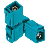 Vecys 2 Pezzi Fakra Z Femmina a Femmina RF Coassiale Adattatore 50 Ohm Fakra Z Connettore Adattatore Coassiale per Cavo Coassiale RF Radio Antenna