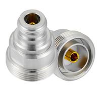 Vecys 2 Pezzi L29 7/16 DIN Femmina a N Femmina Adattatore Coassiale RF 50 Ohm N a L29 7/16 DIN Adattatore Convertitore