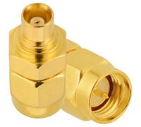 Vecys 2 Pezzi SMA Maschio a MCX Femmina Adattatore 50 Ohm SMA a MCX RF Coassiale Adattatore per Antenna 4G LTE WiFi WLAN Sistema GPS Wireless