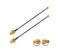 Vecys 2 Pezzi U.F.L1 a RP-SMA Donna Cavo Coassiale a Bassa Perdita 6" /15CM U.F.L1 1.37 mm Cavo Coassiale Pigtail per Router Wireless Mini PCIE Schede di rete PCI Wi-Fi WAN Ripetitore