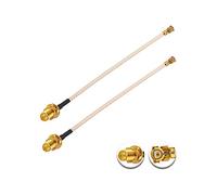 Vecys 2 Pezzi U.F.L1 a RP-SMA Donna Cavo Coassiale a Bassa Perdita Cavo Coassiale 2" /5CM U.F.L1 RG178 Pigtail per Router Wireless Mini PCIE Schede di Rete PCI Wi-Fi WAN Repeater
