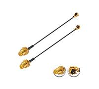 Vecys 2 Pezzi U.F.L1 a RP-SMA Femmina Cavo Coassiale a Bassa Perdita 2" /5CM U.F.L1 1.13 mm Mini Cavo Coassiale Pigtail per Router Wireless Mini PCIE Schede di Rete PCI Wi-Fi WAN Ripetitore