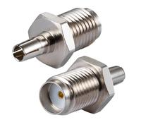 Vecys 2PCS SMA Femmina a CRC9 Maschio Adattatore 2G 3G 4G Antenna Compatibile Con Router