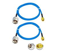 Vecys 2PCS SMA Maschio a N Tipo Maschio RF Cavo Coassiale N Tipo RF Cavo Coassiale Pigtail 20" /50CM RG405 SMA Maschio 50 Ohm Bassa Perdita Cavo di Estensione