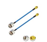 Vecys 2PCS SMA Maschio a N Tipo Maschio RF Cavo Coassiale N Tipo RF Cavo Coassiale Pigtail 6 "/15CM RG402 SMA Maschio 50 Ohm Bassa Perdita Cavo di Estensione